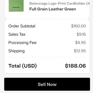 Balenciaga card holder